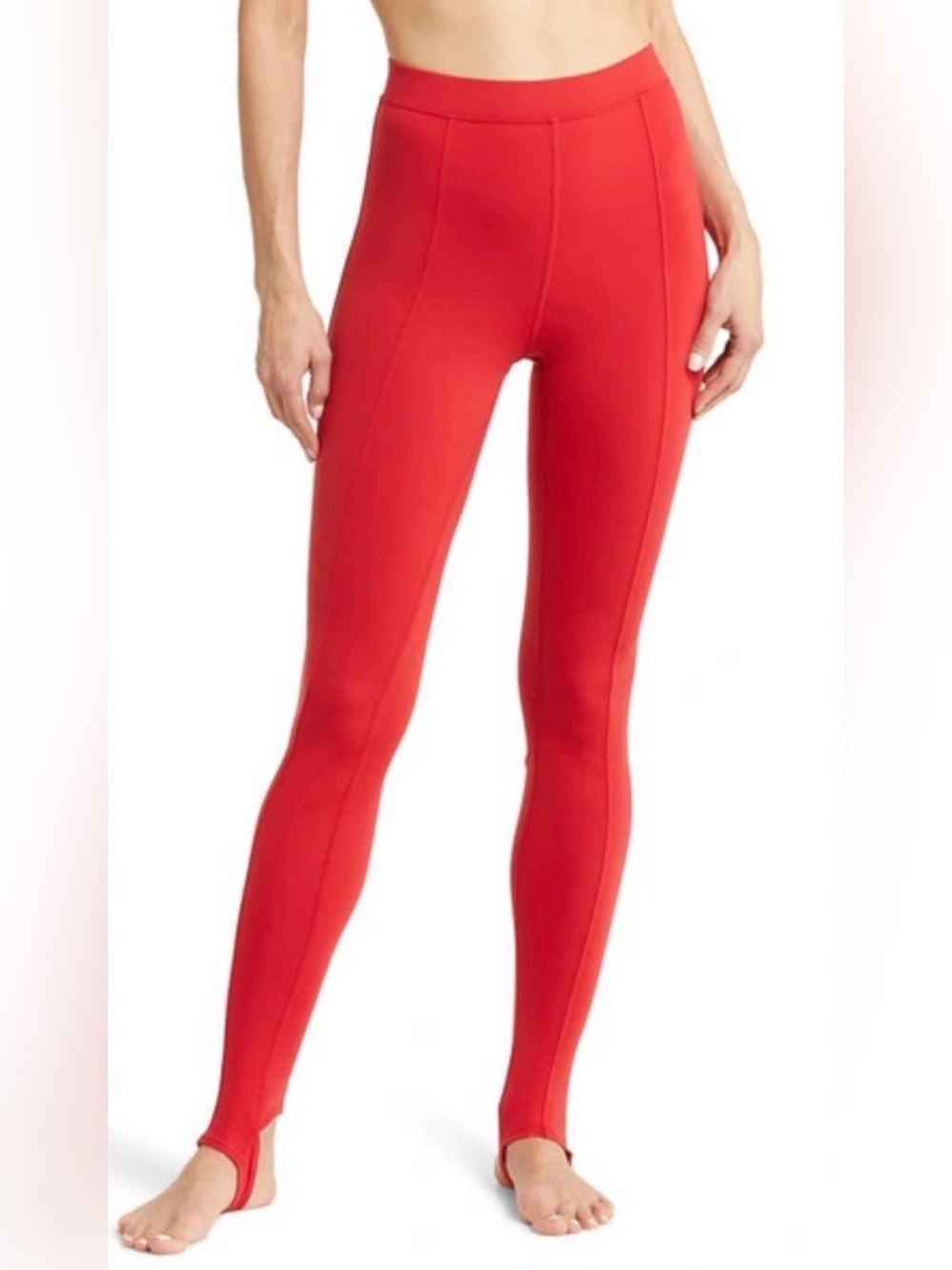 ALO Yoga Red High-Rise Seam Leggings